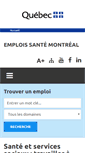 Mobile Screenshot of emplois.santemontreal.qc.ca